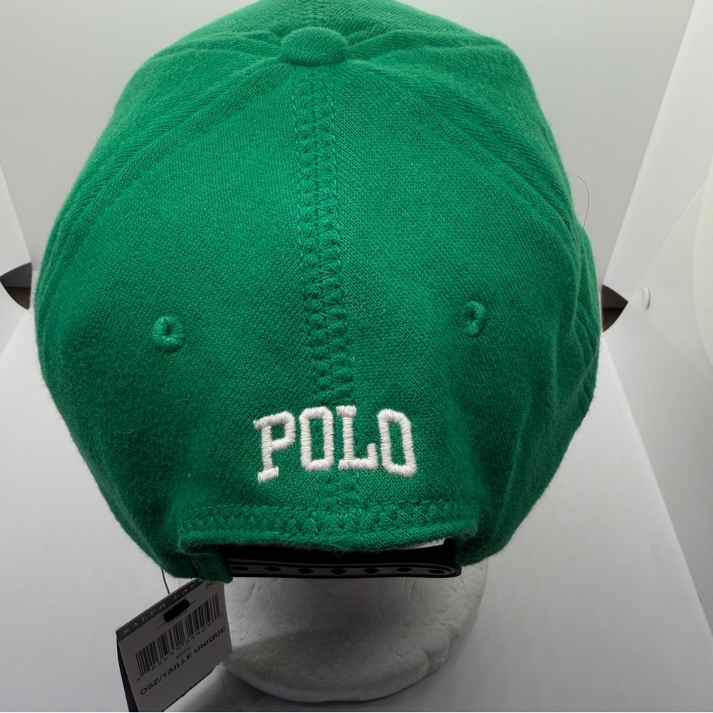 Polo Ralph Lauren 67 ATHL. DIV P-Wing Hat Cap Green Fleece Snapback One Size NWT - Picture 5 of 14